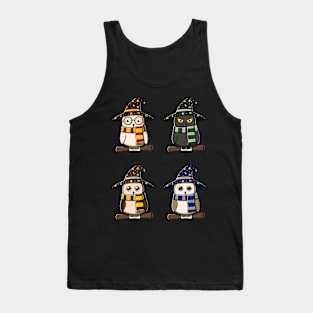 Cute Owls In Witch Costume Pack Tank Top